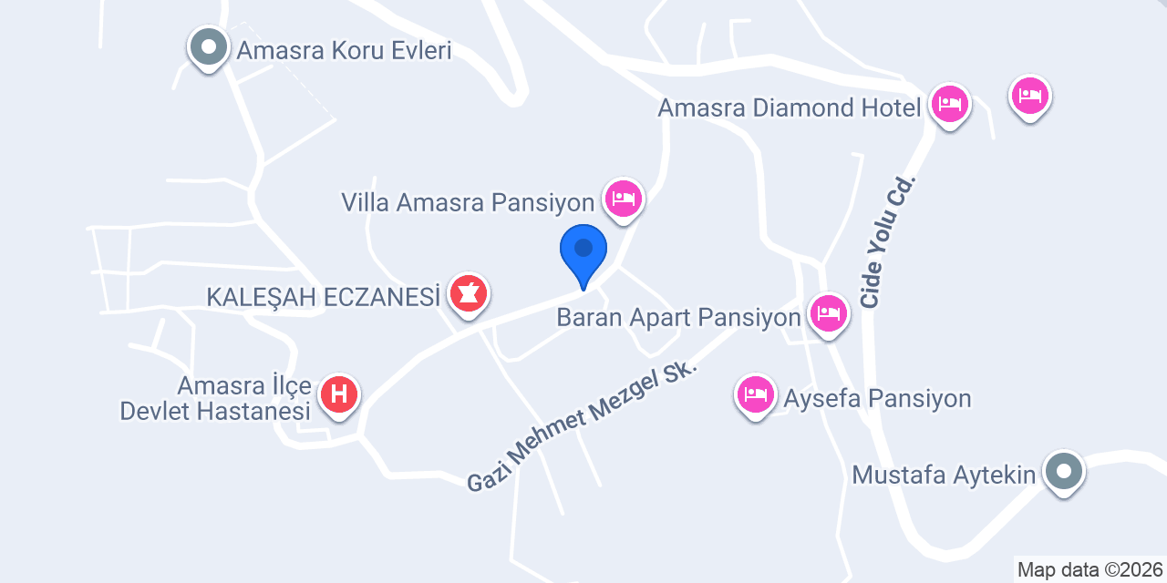 Amasra Kaleşah Taksi konumu