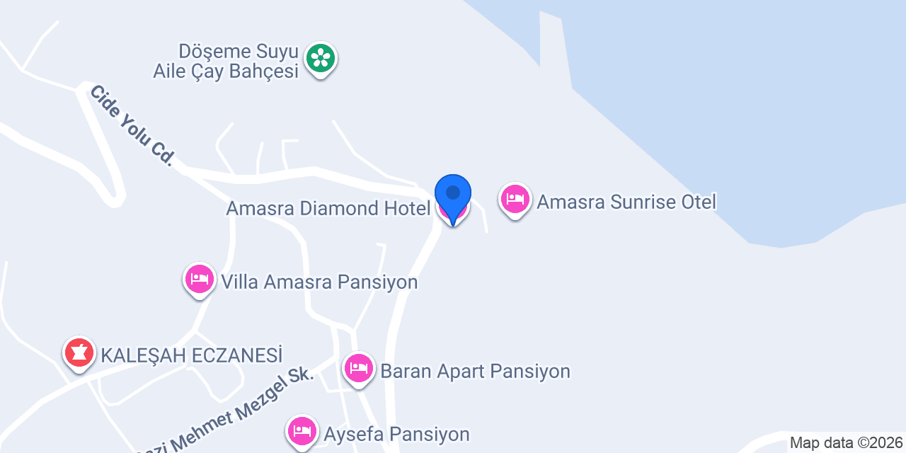 Amasra Diamond Hotel konumu