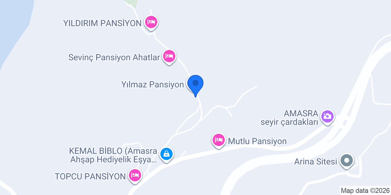 AHATLAR IŞIK PANSİYON konumu