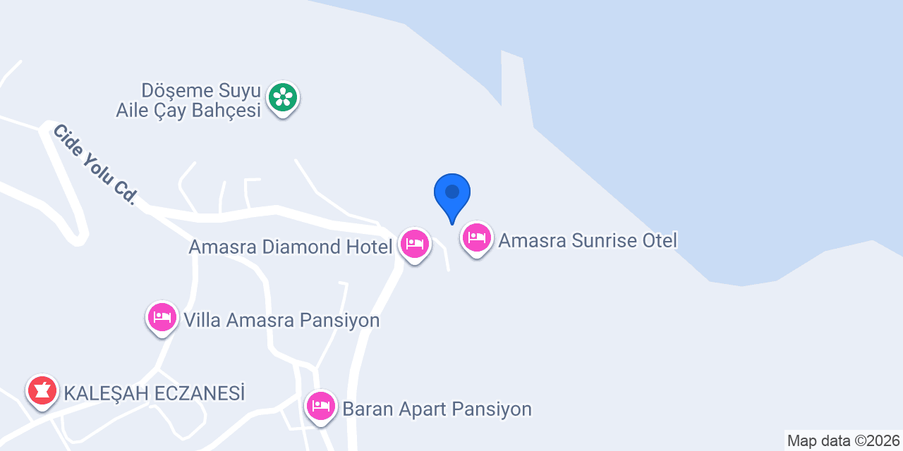 Amasra Seher Otel konumu