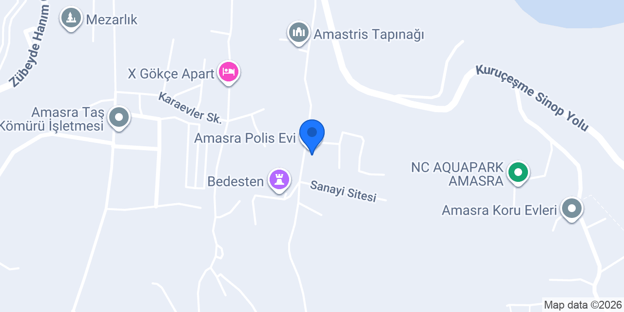Amasra İlçe Emniyet Amirliği konumu