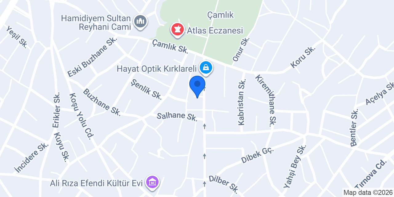 Kırklareli Gözde Sürücü Kursu konumu
