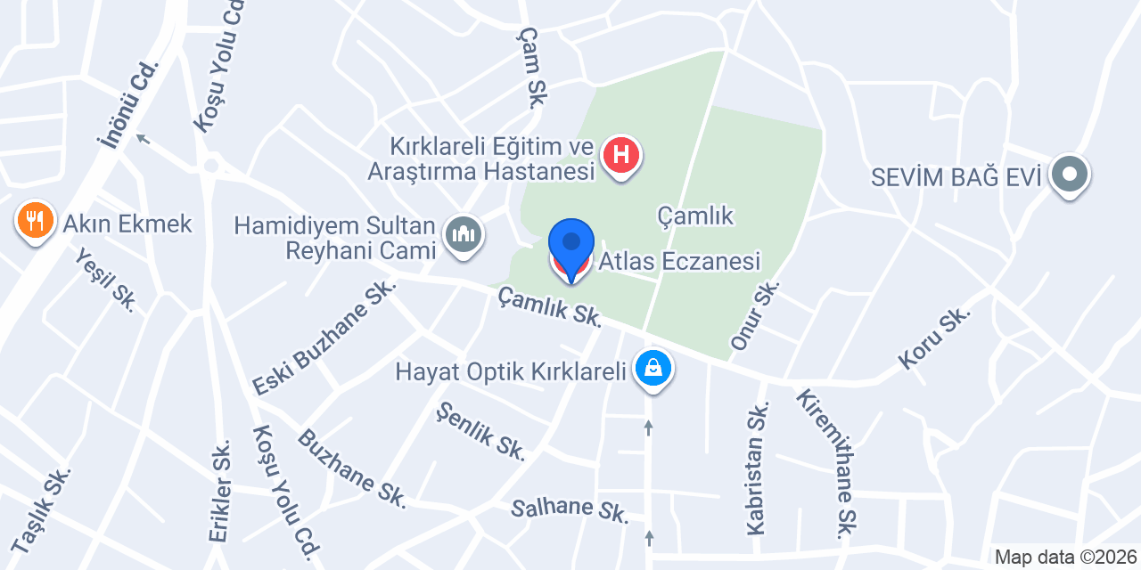 Atlas Eczanesi konumu