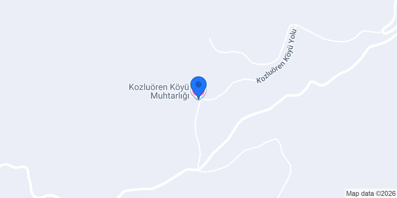 Kozluören Köyü Muhtarlığı konumu