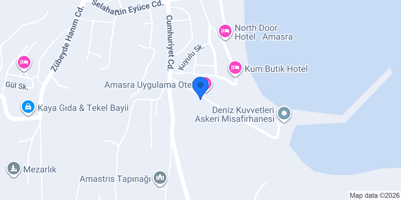 Kibar Apart & Pansiyon Amasra konumu