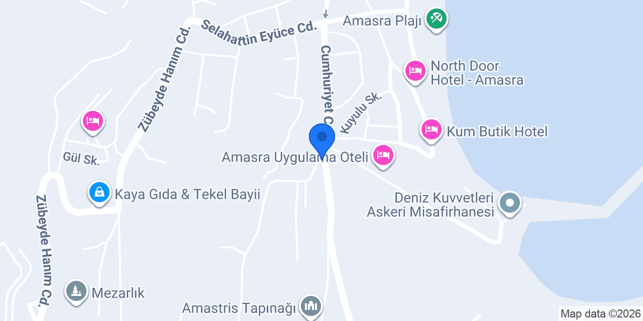 Hostel Amasra konumu