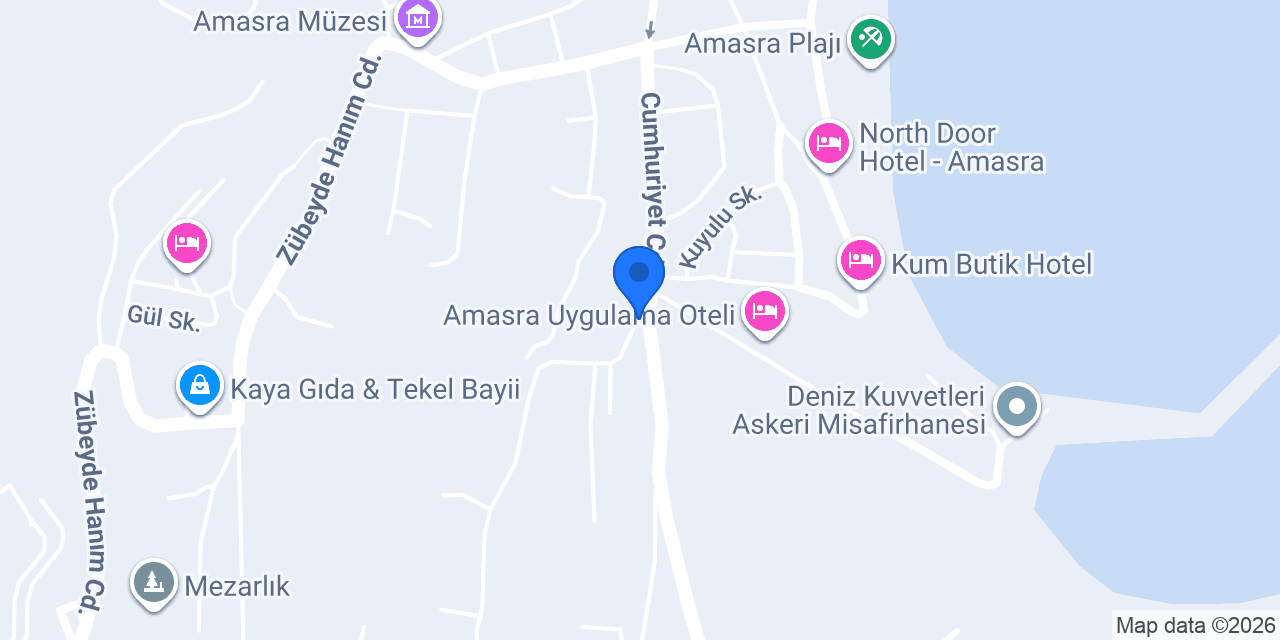 Karaca pansiyon konumu
