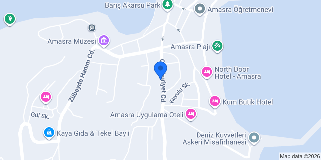 Eroğlu Taksi Amasra konumu