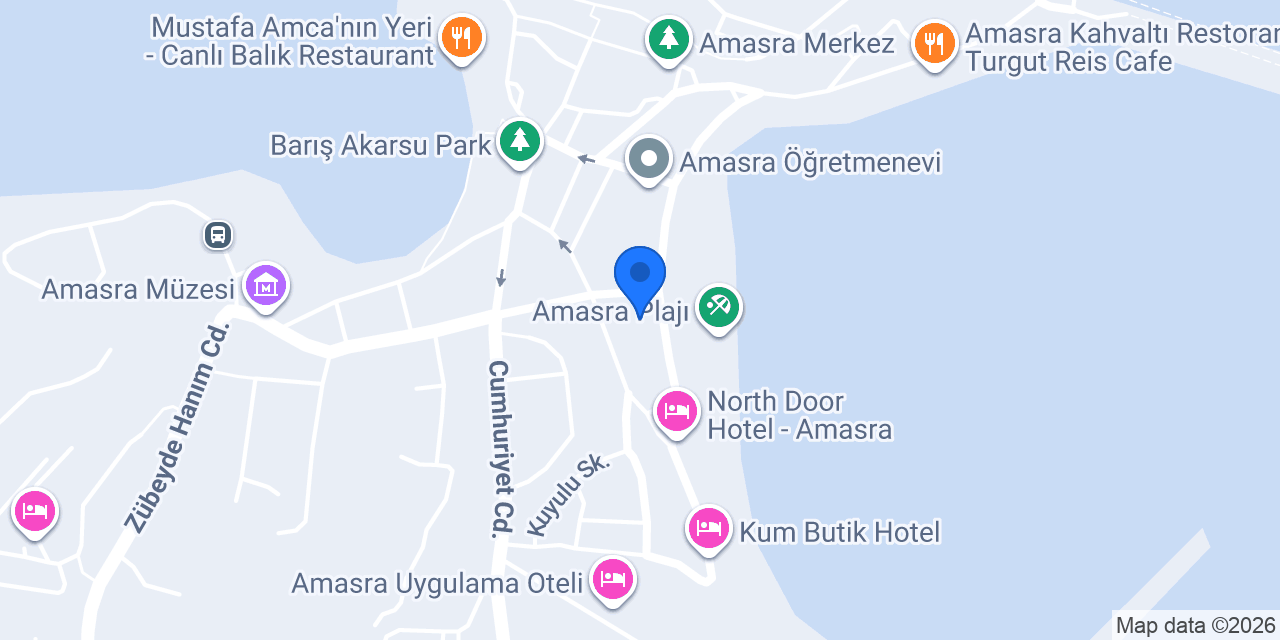 Amasra Ayışığı konaklama konumu