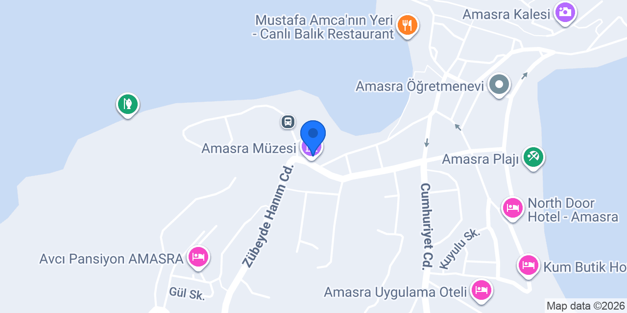 Amasra Müzesi konumu