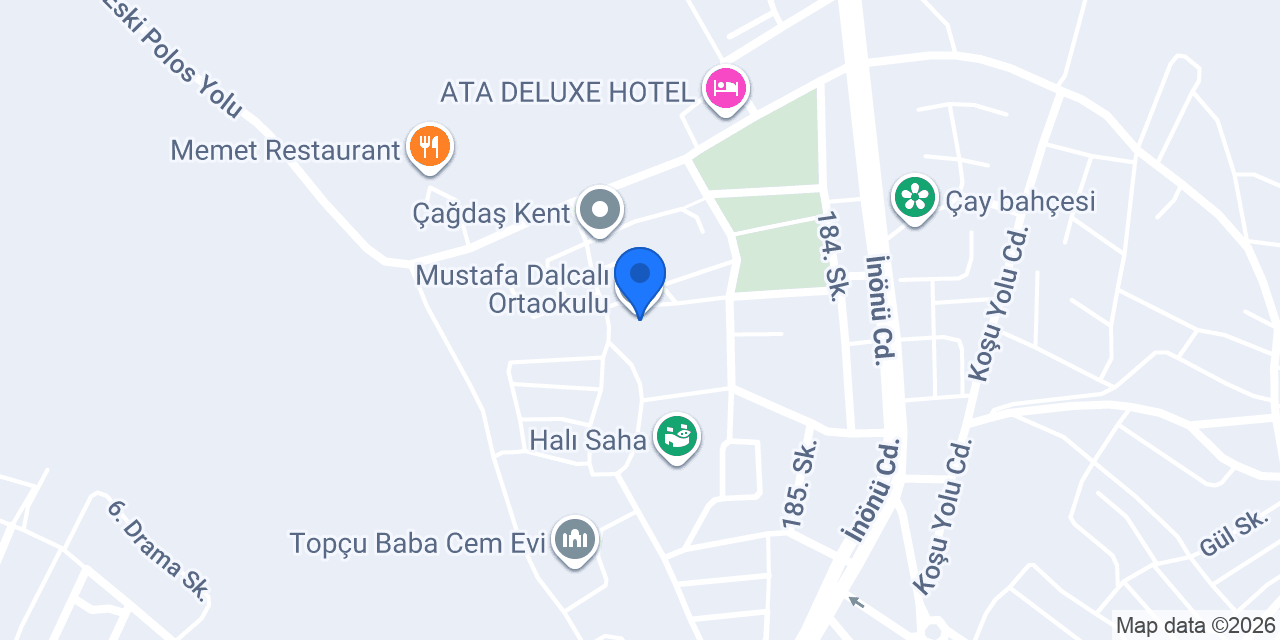 Mustafa Dalcalı Ortaokulu konumu