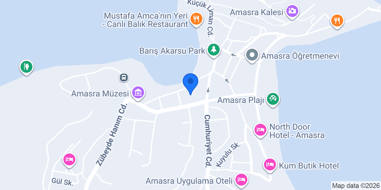 Amastris Sanat Sokağı konumu