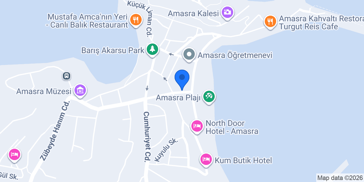 Sevimli Apart Amasra konumu
