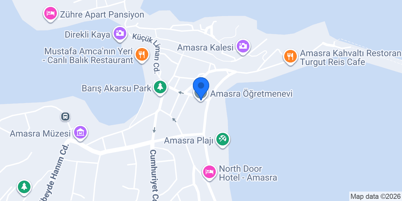 Amasra Öğretmenevi konumu