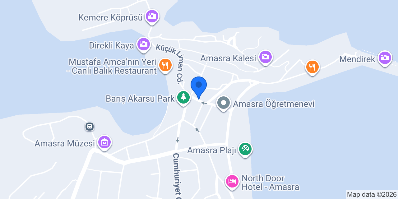 Amasra Pidesi Haydar Usta konumu