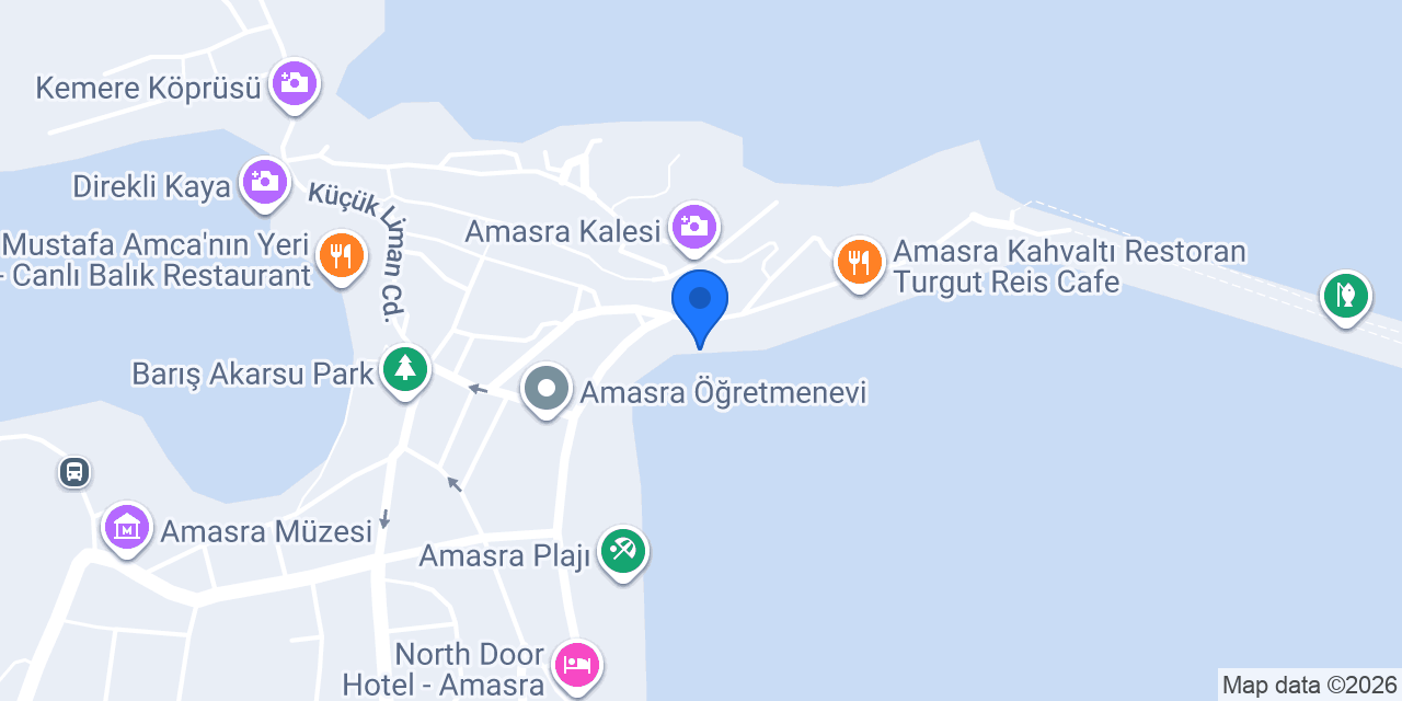 Amasra tekne turu sarıhan konumu