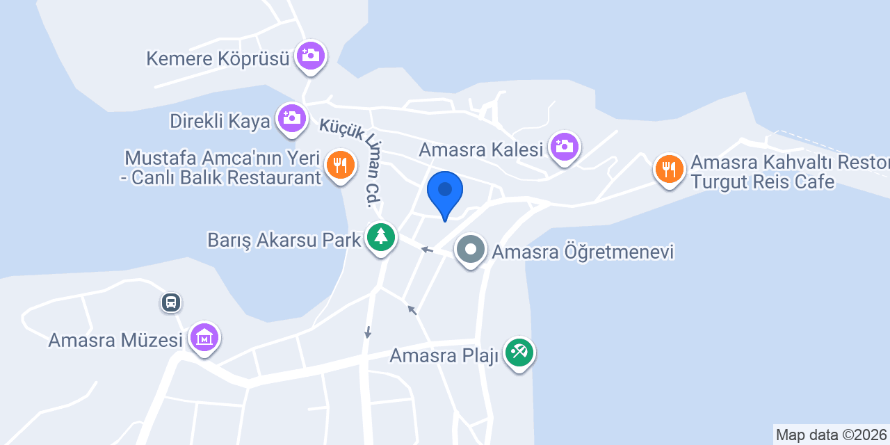 Yakın Pansiyon Amasra konumu