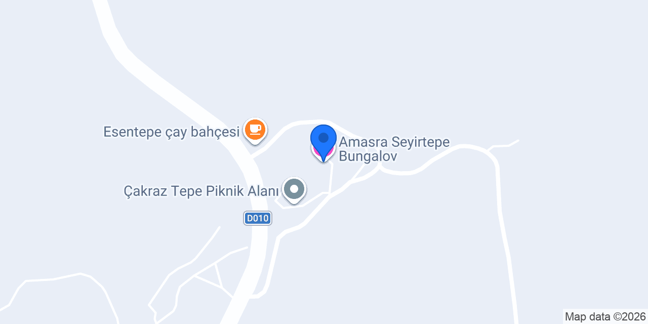 Amasra Seyirtepe Bungalov konumu