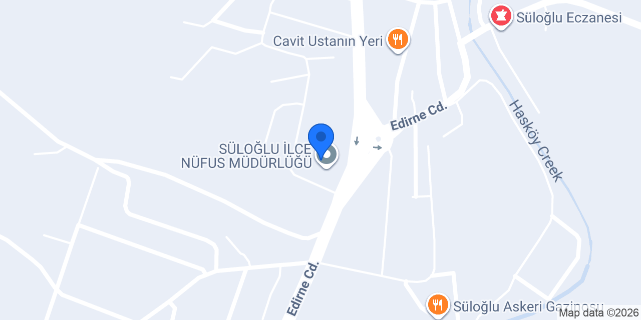 Süloğlu İlçe Milli Eğitim Müdürlüğü konumu