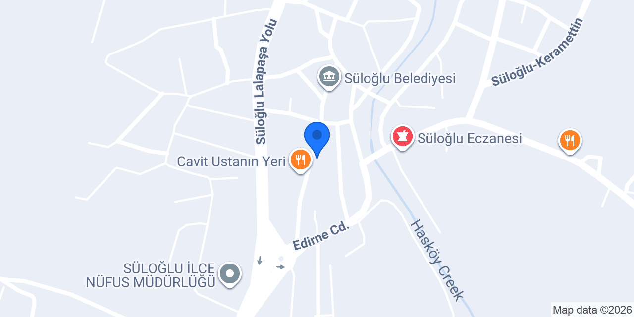 Ziraat Bankası Süloğlu Şubesi konumu