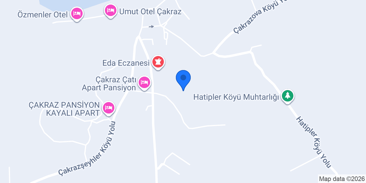 Çakraz Çam Pansiyon konumu