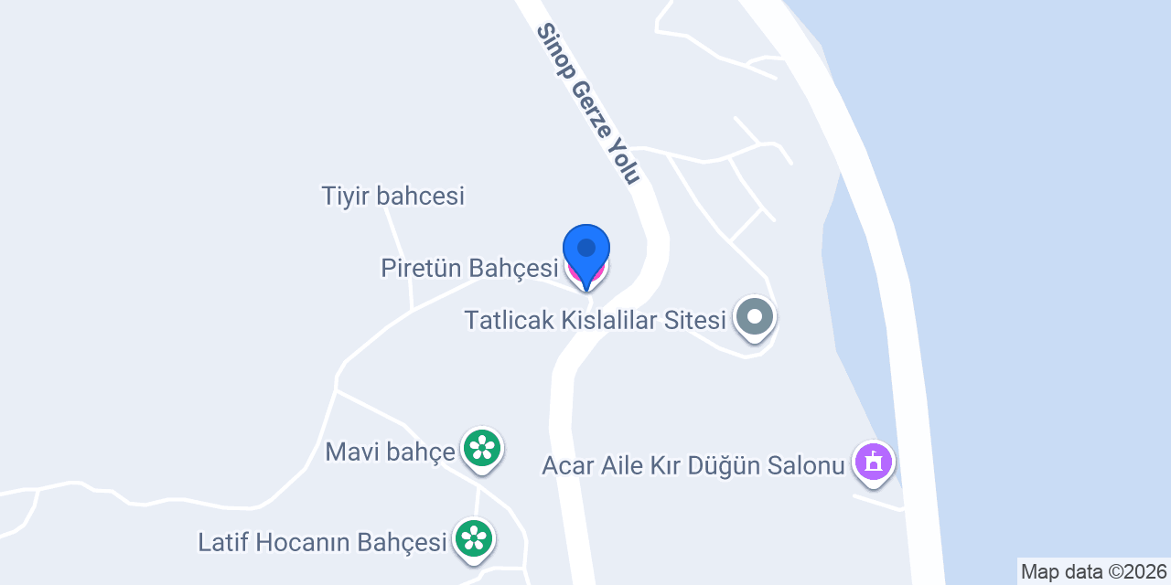 Piretün Bahçesi konumu
