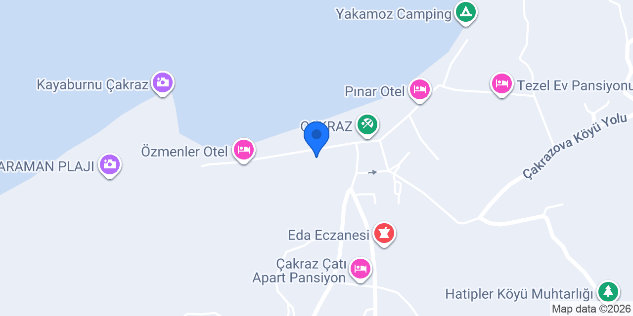 Deniz Motel çakraz konumu