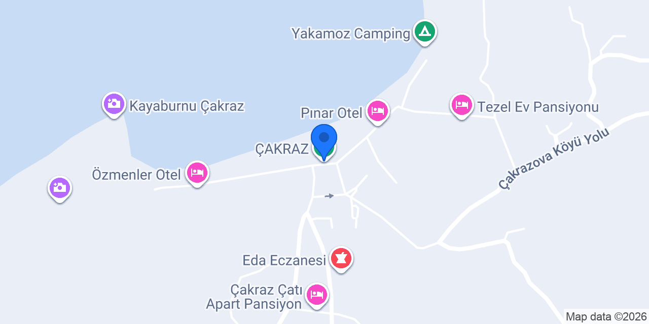 Huzur Motel / Çakraz Otel konumu