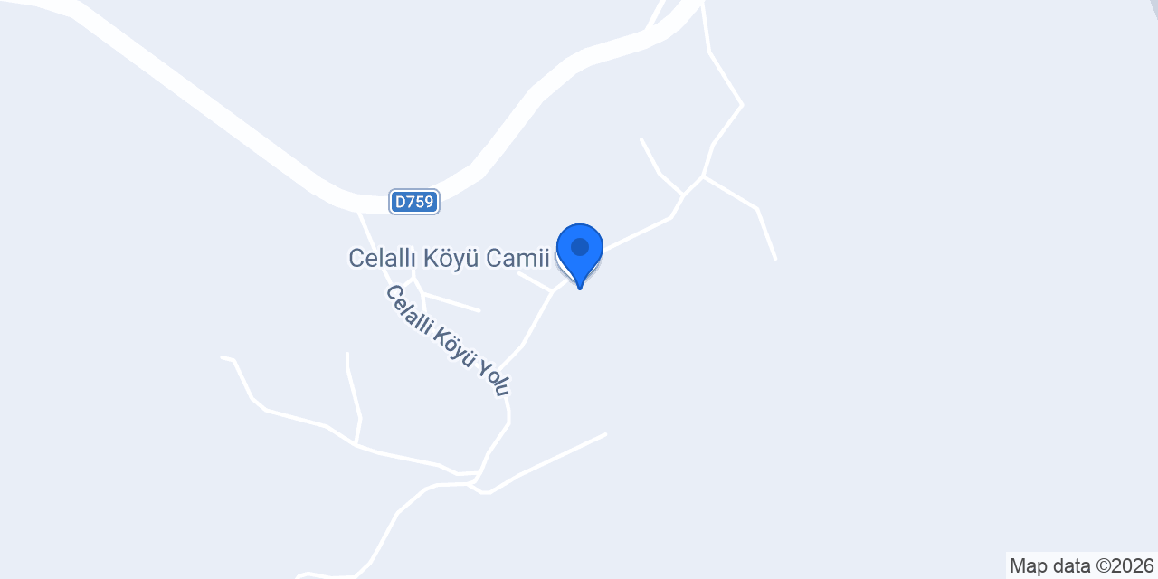Celallı Köyü Camii konumu