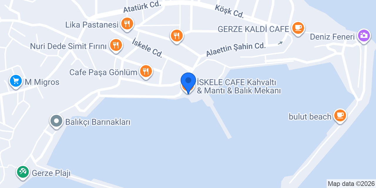 İSKELE CAFE Kahvaltı & Mantı & Balık Mekanı konumu
