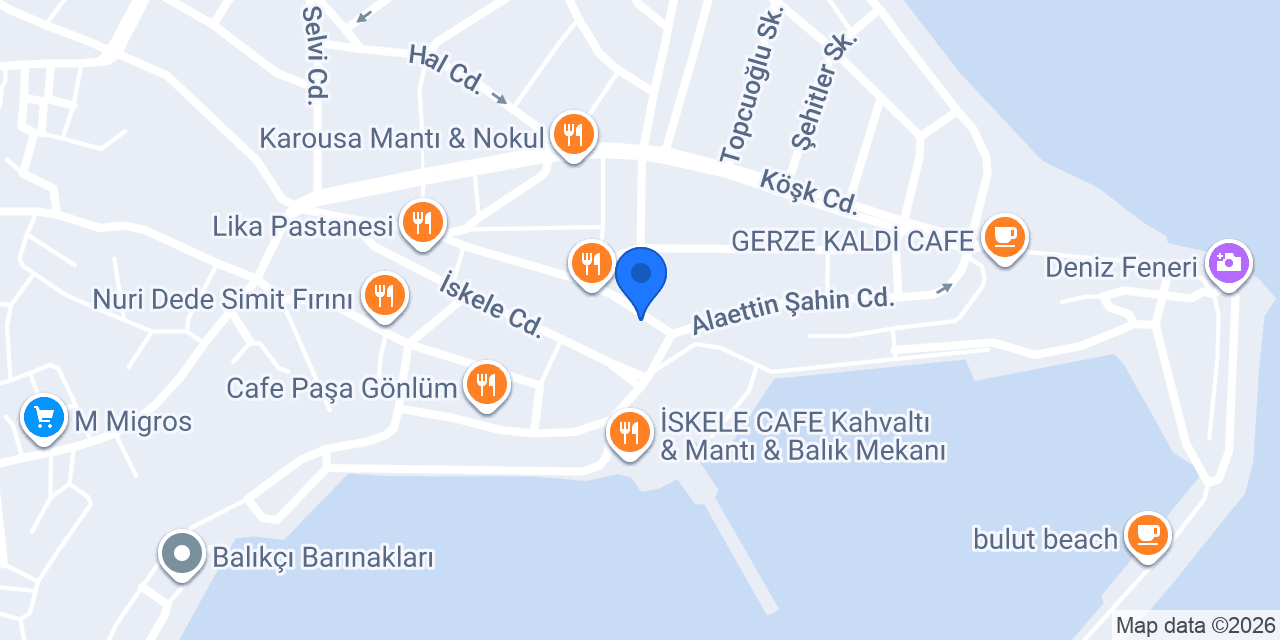 Gerze Yalı Otel & Restaurant konumu