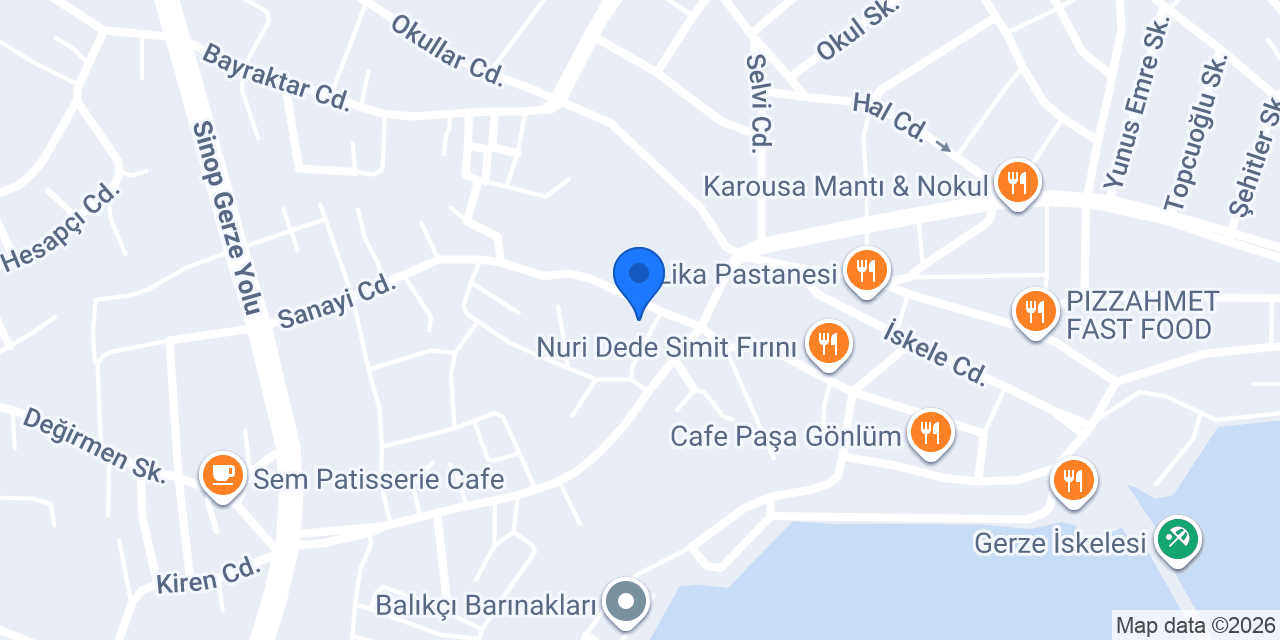 Gerze Anahtar konumu