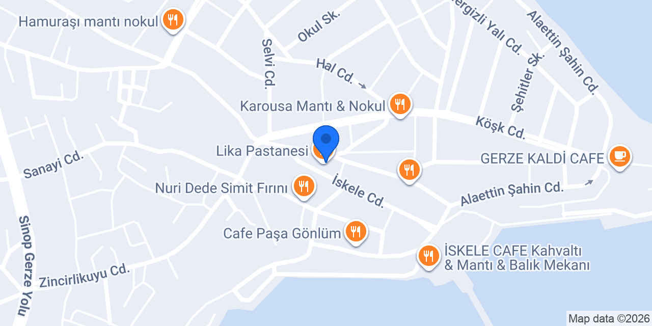 Lika Pastanesi konumu