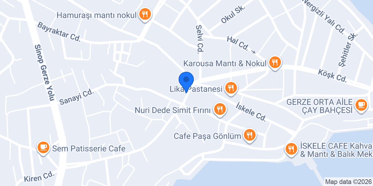 Barbaros Motor Gerze Mağaza konumu