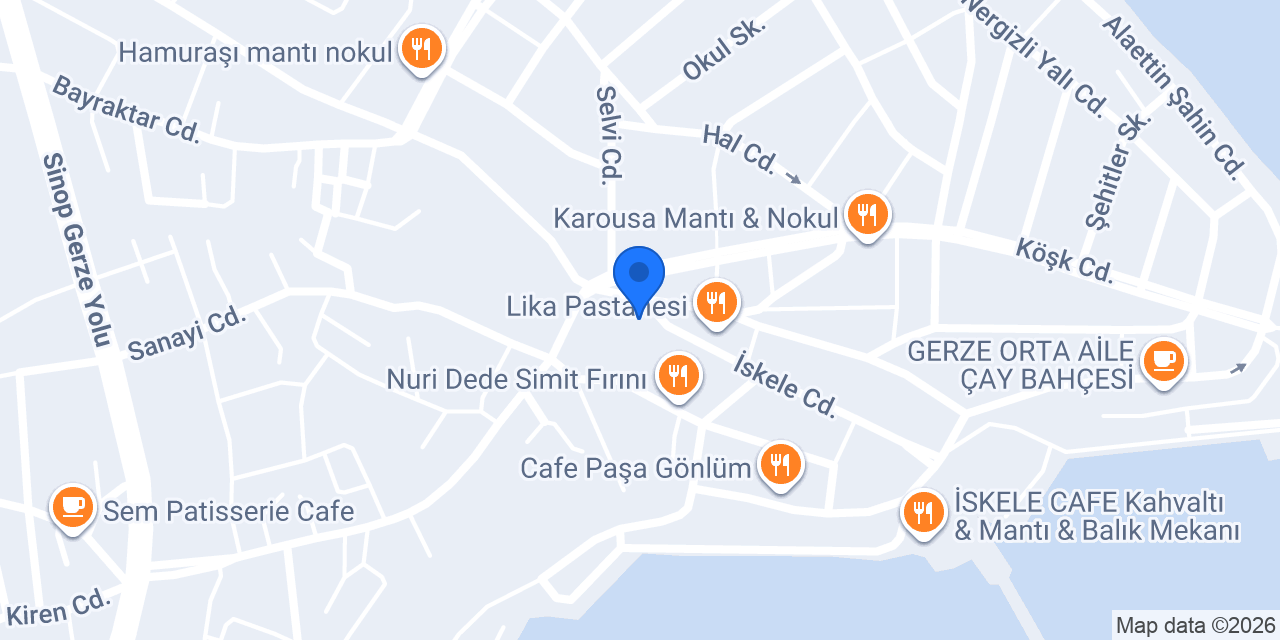 Halkbank Gerze Şubesi konumu