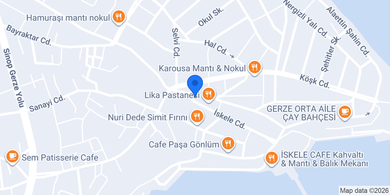 ÖZGSM Teknik Servis Gerze konumu
