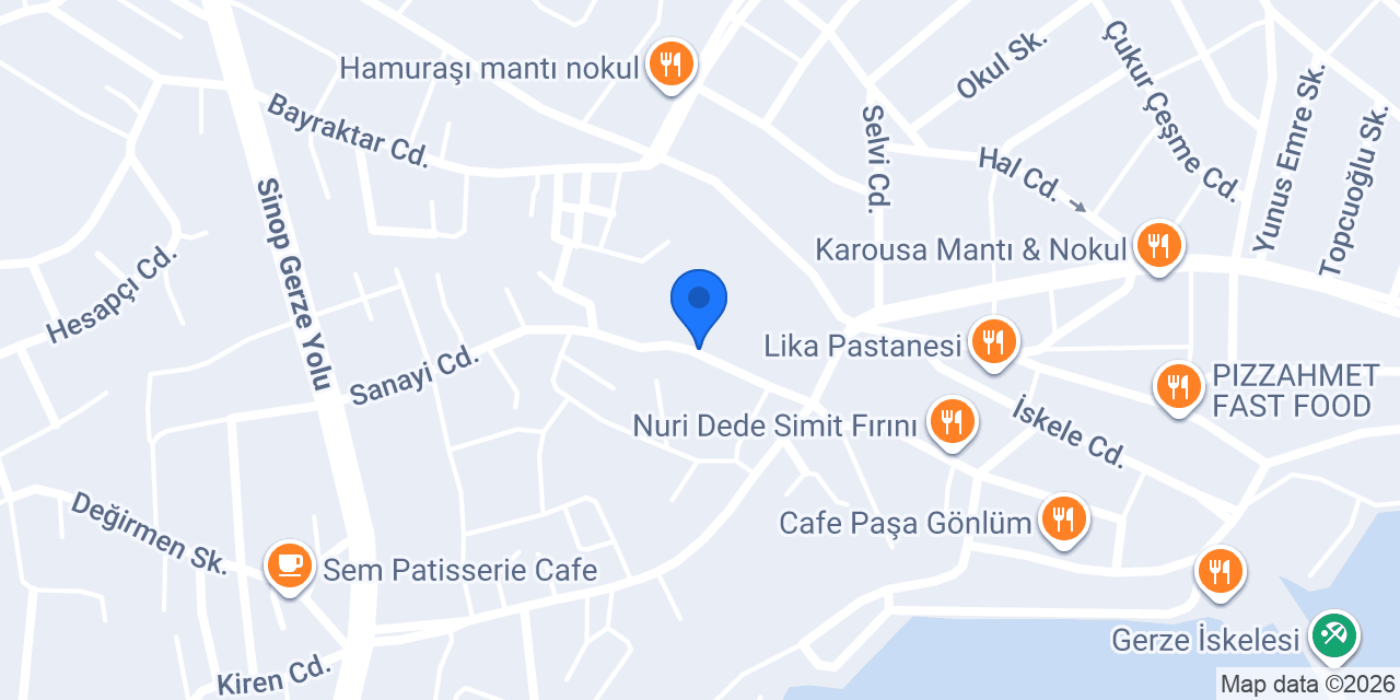 Gerze Eren Elektrik konumu