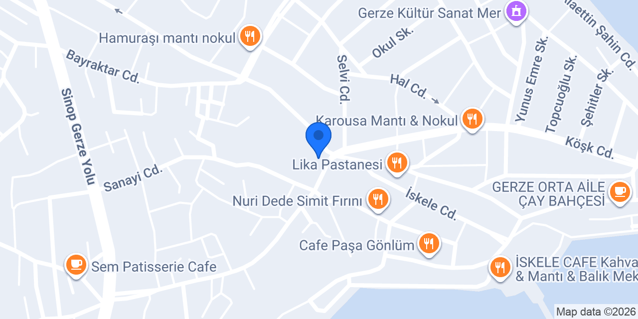 GERZE EMLAK konumu