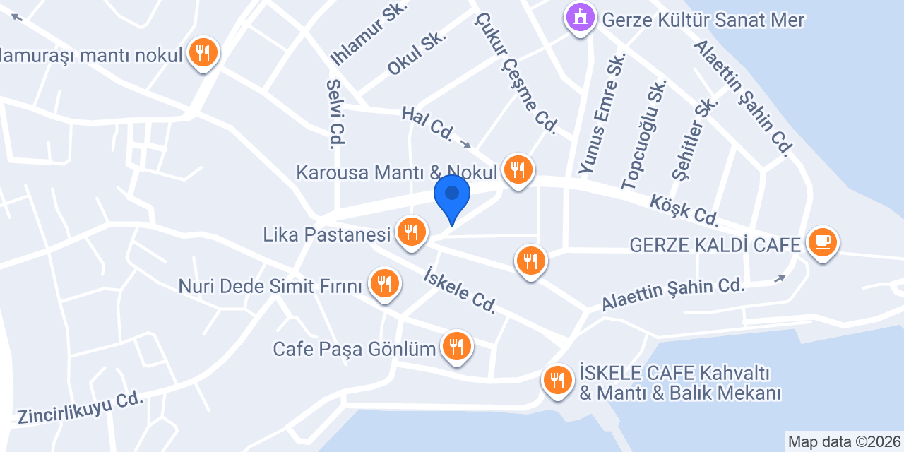 Sarıyer Börekçisi - CAFE GO konumu