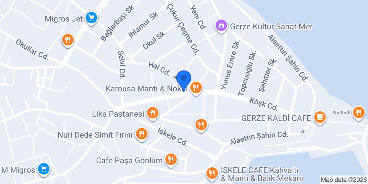 Ziraat Bankası Gerze/Sinop Şubesi konumu