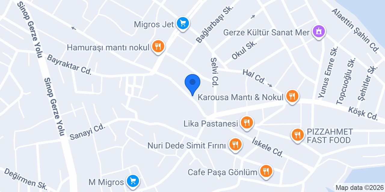 GERZE MEDİKAL konumu