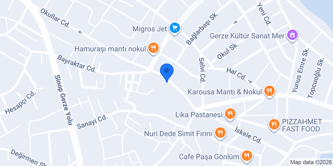 Livam Pasta Cafe konumu