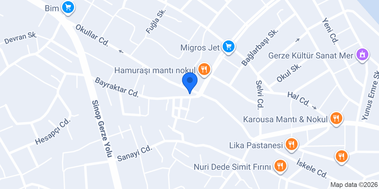 Denizoğlu Tekel bayii büfe konumu