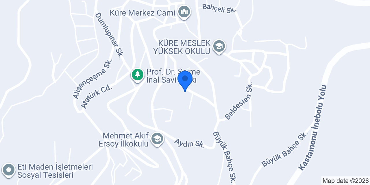 Küre Çok Programlı Anadolu Lisesi konumu