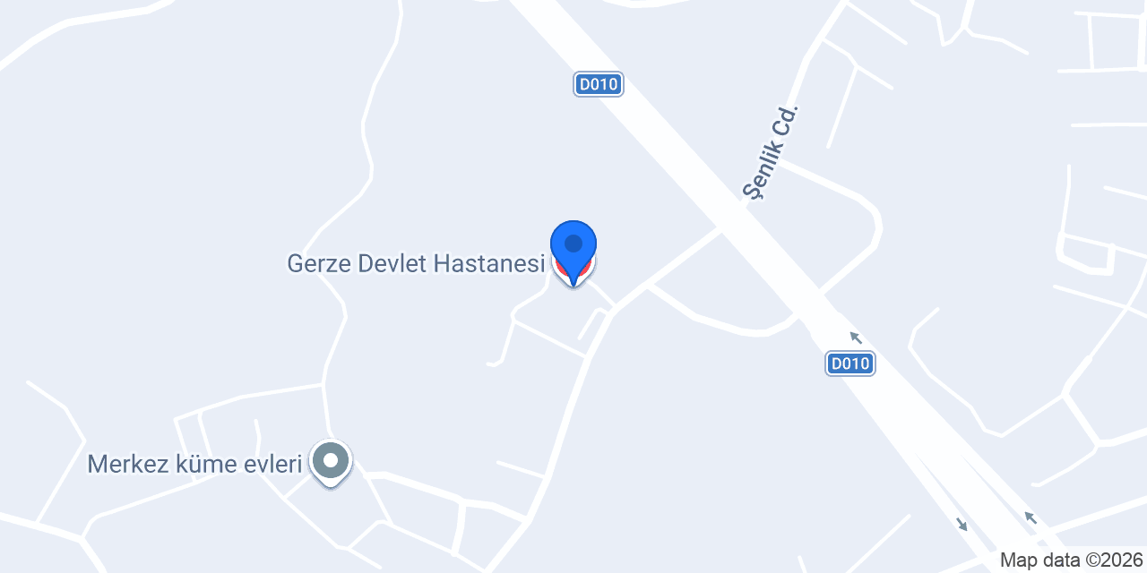 Gerze Devlet Hastanesi konumu
