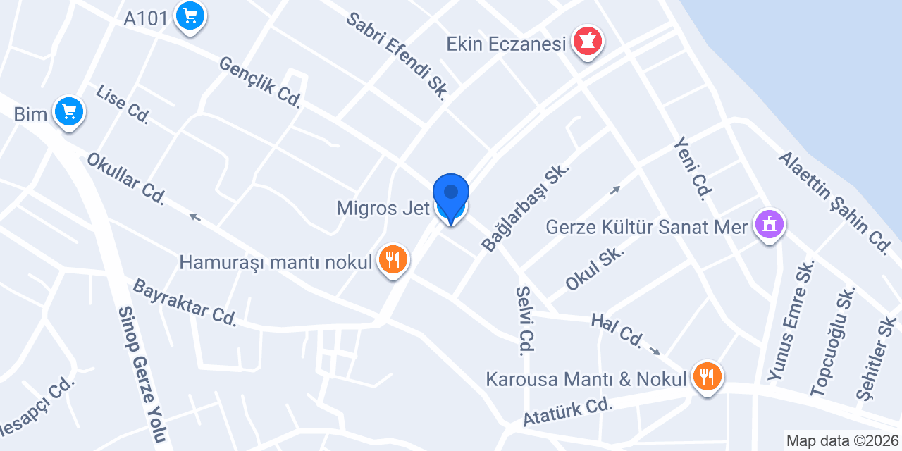 Migros Jet konumu