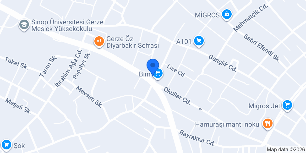 Demircioğlu büfe konumu