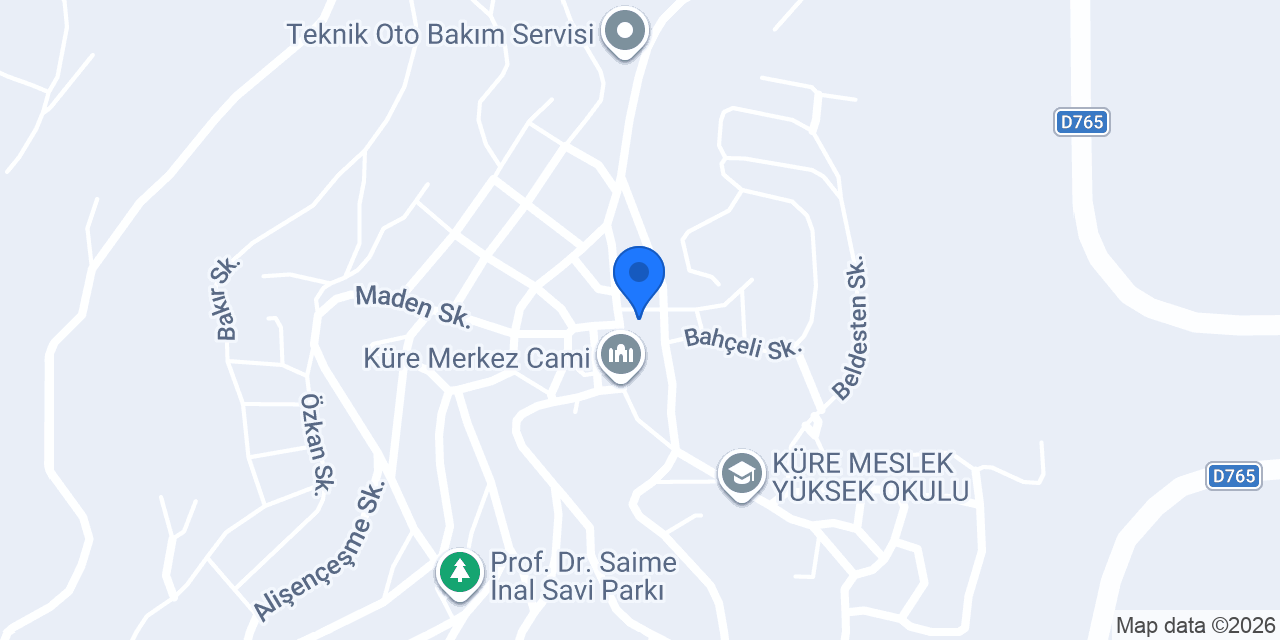 Küre Müftülüğü konumu