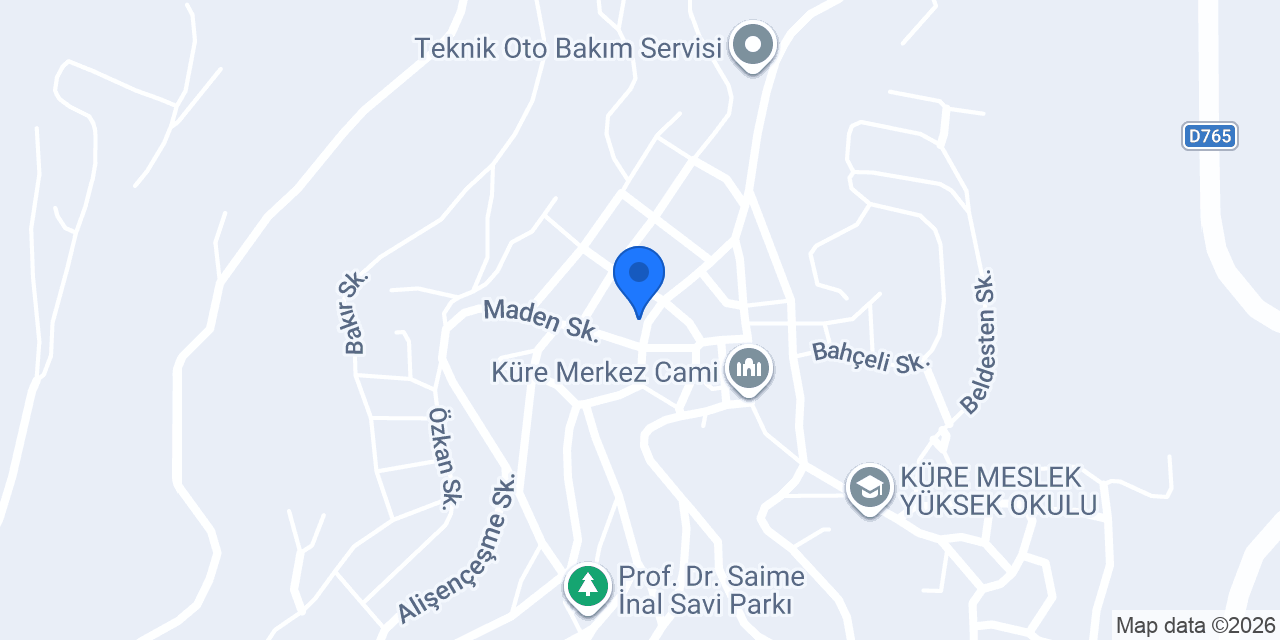 Küre Adliyesi konumu
