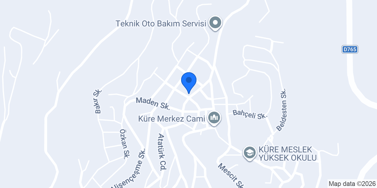 Küre Kaymakamlığı konumu